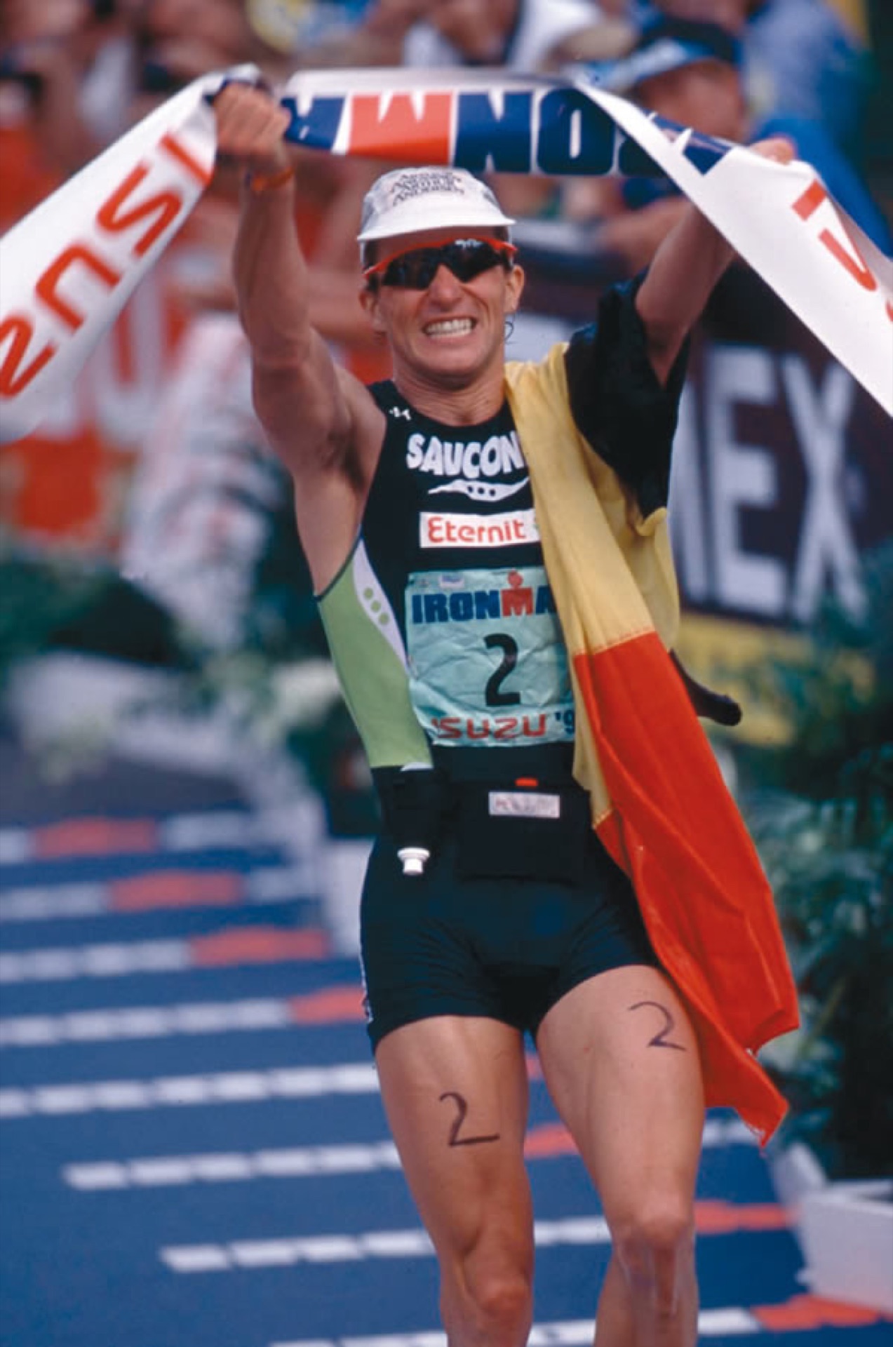 Luc Van Lierde winning Ironman Hawaii